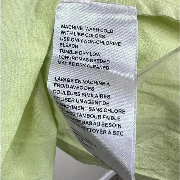 Free People Billie Mini Dress Long Sleeve Ruffle Womens Size L NWT Green - Picture 11 of 15